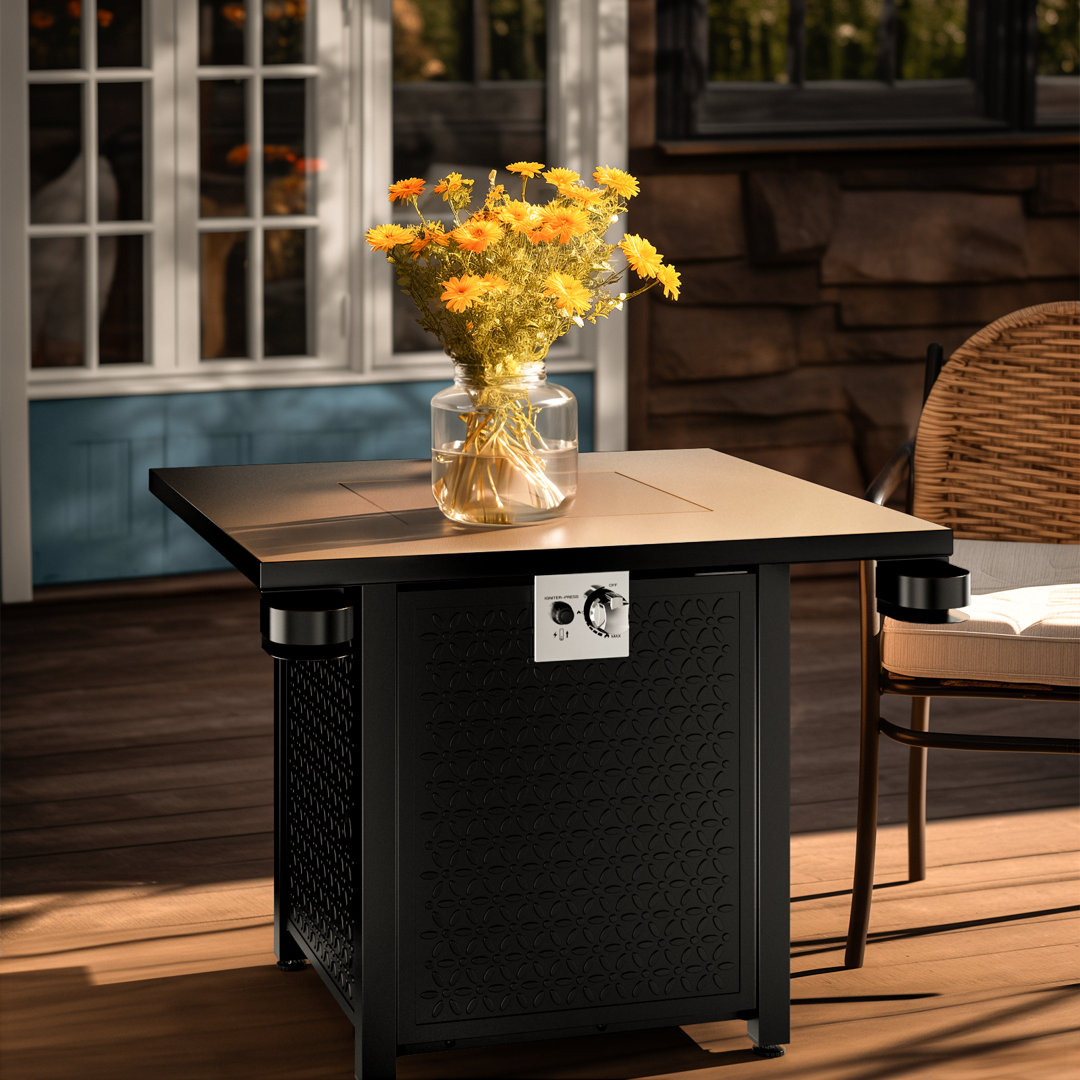 Fire Pits Table Outdoor fireplace Propane Gas Fire Pit, 50,000 BTU Steel Fire Table